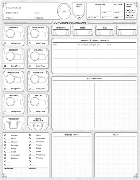 D&D 5E (2024) - REVISED Form-Fillable 2024 Character Sheet | EN World D ...