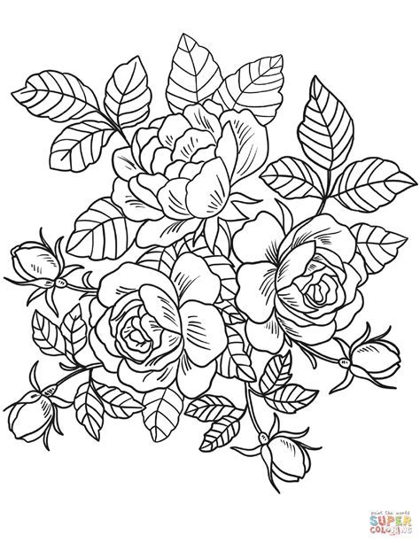 Rosesandflowers Coloring Pages - Free Coloring Pages