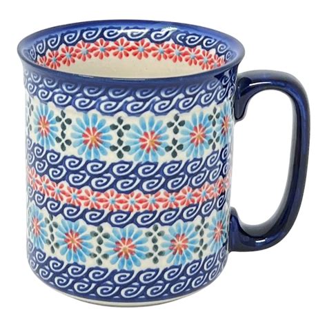 Mug, Straight Mug, 14 oz in "Daisy Waves" by Andy | NDA47-3 – The ...