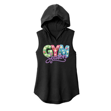Fitness Tee Co. | Gym Season Fabritech Sleeveless Hoodie | Women's ...