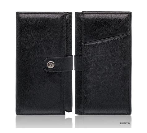 Leatherette Passport Holder – Black Travel Wallet – Inkarto