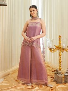 Colors of Earth Women Kurta Sharara Dupatta Set - Buy Colors of Earth ...