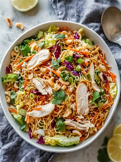 Ultimate Asian Ramen Noodles Chicken Salad: Deliciously Crunchy