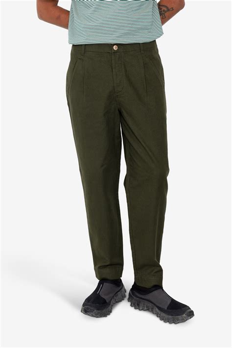 Folk Assembly Pant - Dark Olive Moleskin
