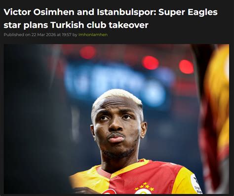 Osimhen hakkında dikkat çeken iddia: İstanbul’dan kulüp satın alacak ...