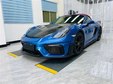 981 Cayman & Boxster Aftermarket Parts Dupont Tech Front Bumper & Trims PP/Dry Carbon – Carbon ...