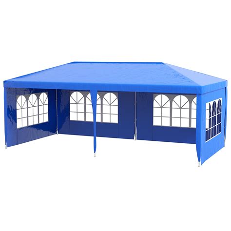 9.6' x 19' Large Party Tent, Outdoor Event Shelter, Gazebo Canopy with ...