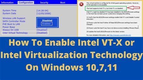 How To Enable Vt X In Bios On Windows 10 Enable Intel Virtualization ...