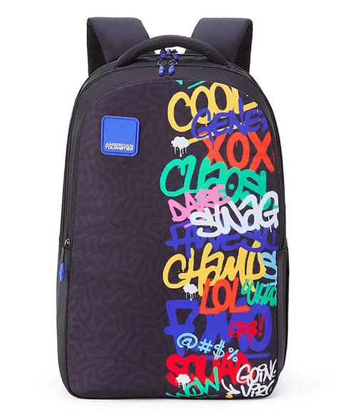 American Tourister Drip 33L Graffiti Backpack | 18 Inch School Bag wit