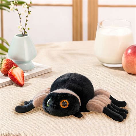 Brown Big Eyed Spider Plush Stuffed Toy Wacky Cute Weird Animal Doll ...