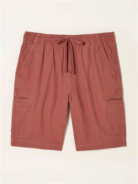 Buy FatFace Rust Red Stow Garment Dye Chino Shorts from Next India