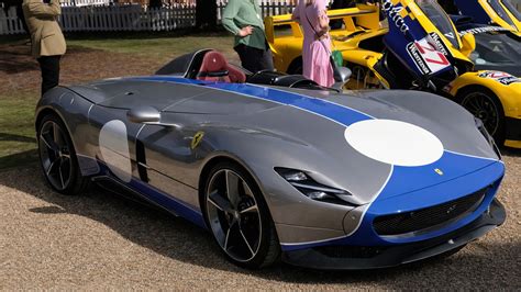$2.200.000 Ferrari Monza SP2 barchetta at car show