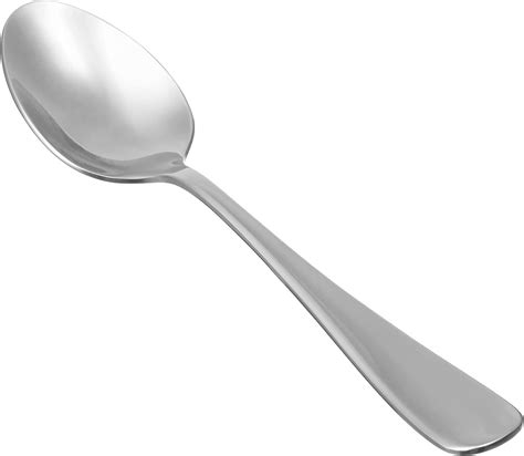 Basics Stainless Steel Dishwasher Safe Dinner Spoons with Round Edge, Large Tablespoons ...