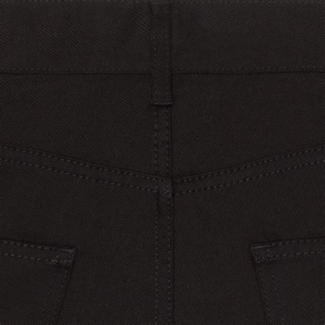 flared jeans in black denim - null | CELINE