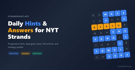 NYT Strands Hints Archive - Free NYT Strands Hints, Answers & Spangram