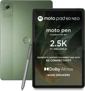 MOTOROLA Pad 60 Neo 8 GB RAM 128 GB ROM 11 inch with Wi-Fi+5G MediaTek ...