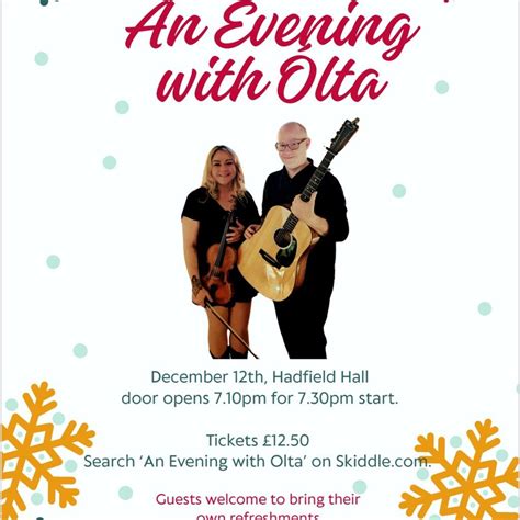 An Evening with Ólta, Hadfield Hall, Hyde, 12 December 2025 | AllEvents