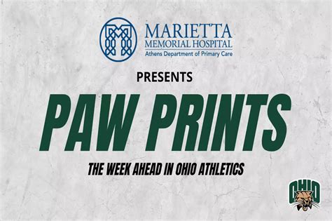 PAW PRINTS: The Week Ahead in Ohio Athletics - Ohio University