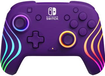 PDP Pad Wireless Afterglow Wave – Purple – Nintendo Switch - Gamepad ...