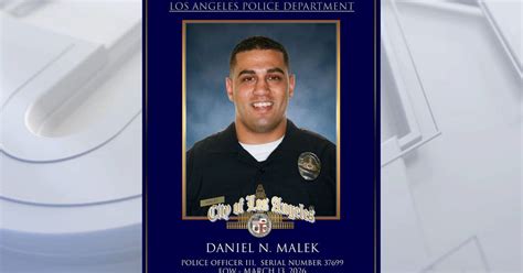 LAPD mourns death of Officer Daniel N. Malek | FOX 11 Los Angeles