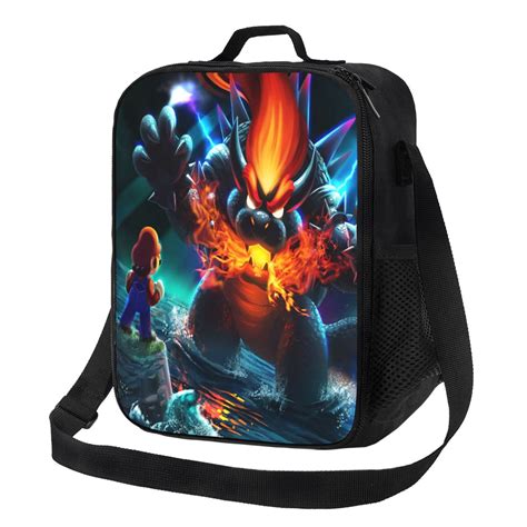 Cool Bowser Portable Lunch Bags Tote Shoulder Bag Insulated Lunch Boxes ...