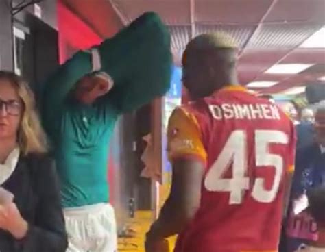 Watch the moment Osimhen swapped jerseys with Virgil Van Dijk