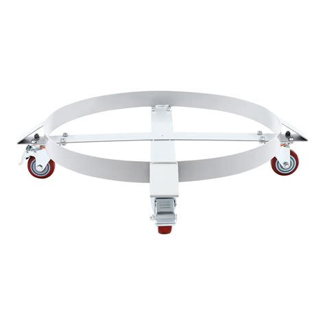 55 Gallon Heavy Duty Metal Drum Dolly Cart with Swivel Casters