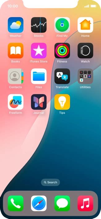 Press and hold anywhere on the home screen.