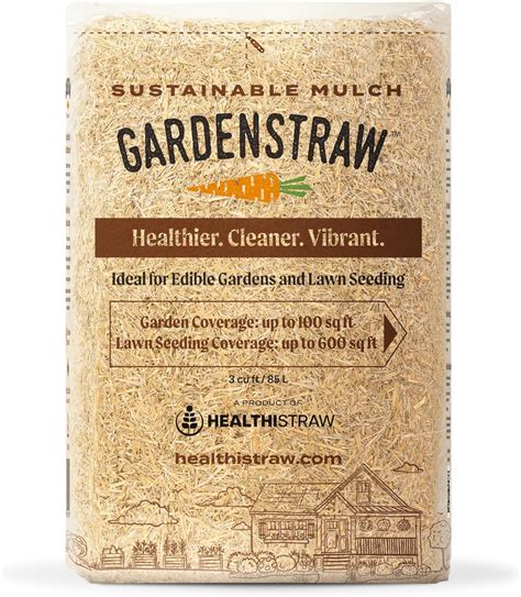 Amazon.com : HealthiStraw GardenStraw, 3 cu ft (20 lbs) All-Natural ...