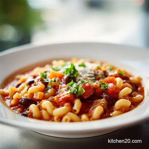 Olive Garden Pasta Fagioli Soup Recipe: 45 Min - Kitchen20