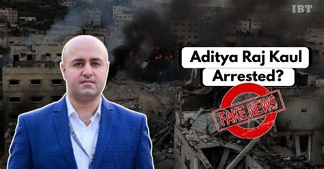 Fact Check: No, journalist Aditya Raj Kaul was not arrested in Israel ...
