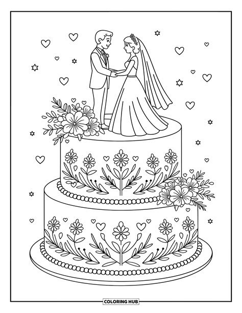 120+ Wedding Coloring Pages for Kids & Adults (Free Printable PDFs)
