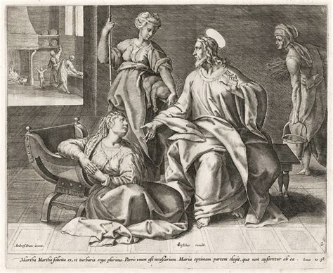 A. Francken Jesus Christ Martha Mary Bible Copper Engraving 1600 | eBay
