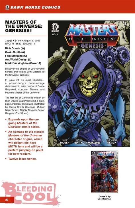 Dark Horse's Full August 2026 Solicits With He-Man, D&D And Foundry