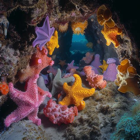 Free Colorful Sea Stars Image - Underwater, Marine, Sea Star | Download ...