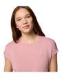 T-Shirt Femme Columbia BOUNDLESS TREK Rose Sport 2000 - Ref 2033481-659