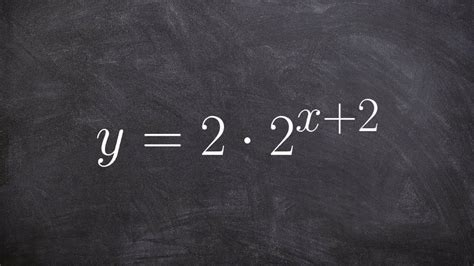 Math tutorial for graphing an exponential function with transformations