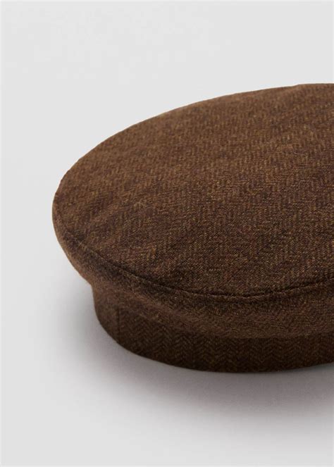 Wool baker cap - Women | MANGO Canada