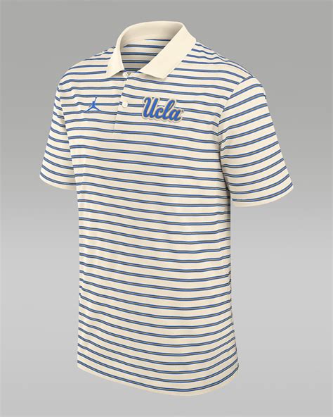 UCLA Striped Men's Jordan Brand Dri-FIT College Polo. Nike.com