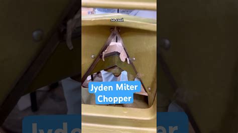 Jyden miter chopper using 2 blades to cut perfect 45° miters #workshop ...