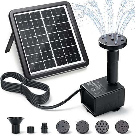 Amazon.com : DaToo 2.5W Solar Water Pump Kit Protective Shell Solar ...