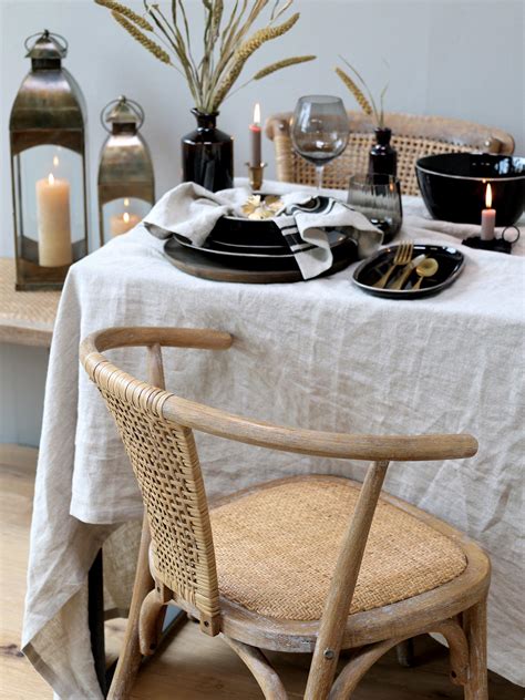 French Wicker Wishbone Dining Chair - Elegant Classic Rattan Design ...