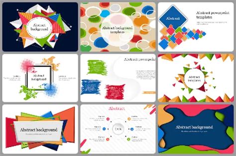 Ready To Use Abstract PowerPoint Templates-Four Node