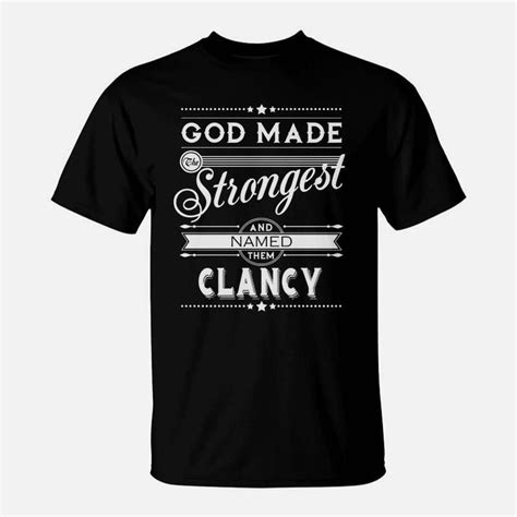 Clancy Shirt Clancy Family Name Clancy Funny Name Gifts T Shirt TShirt - Walmart.com