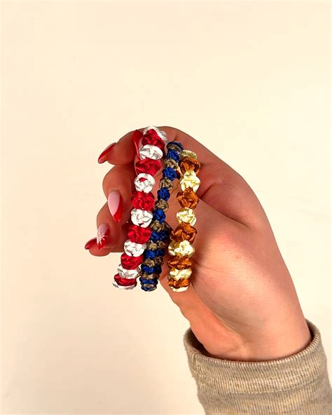 Handmade rose bracelet tutorial🌹