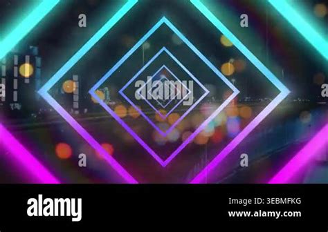 Animation of data processing with computer circuit board. Global ...