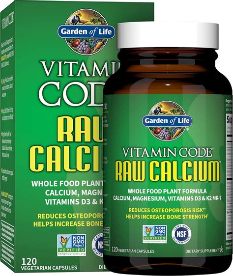 Amazon.com: Garden of Life Raw Calcium Supplement for Women and Men ...