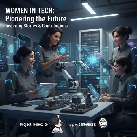 Women working in robotics, AI, or technology Inspiring stories or ...