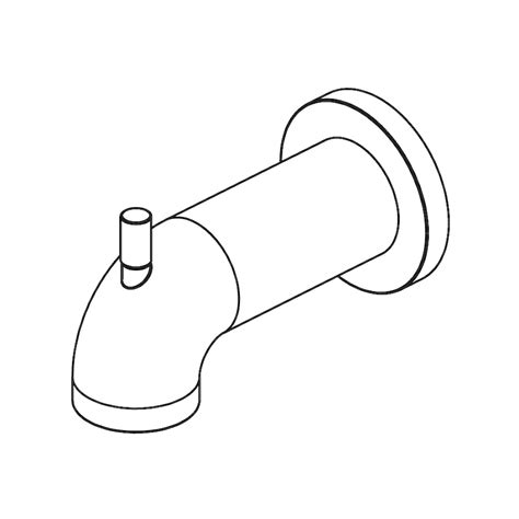 Delta RP73371 Trinsic 61/8 Inch Diverter Wall Mounted Tub Spout in the ...