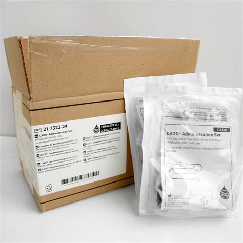 Smiths Medical CADD Administration Set 21-7322-24 IV 78 Inch Tubing No ...